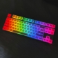 Jelly Blue 104+32 Keys OEM Profile PC Doubleshot Top Legends Keycaps Set for MX Keyboard